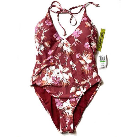 Gianni Bini Other - NWT Hawaiian Red Floral One Piece Swim Suit - LG